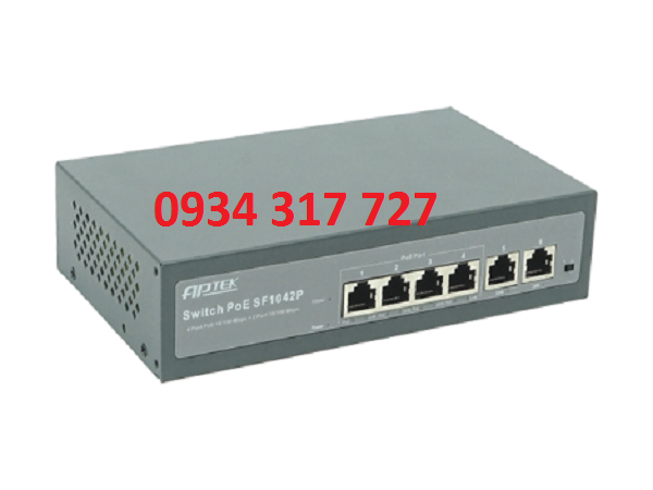 Switch Aptek SF1042P 4 port PoE